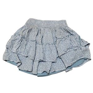 Hollister Blue Ruffled Bubble Mini Skort‎